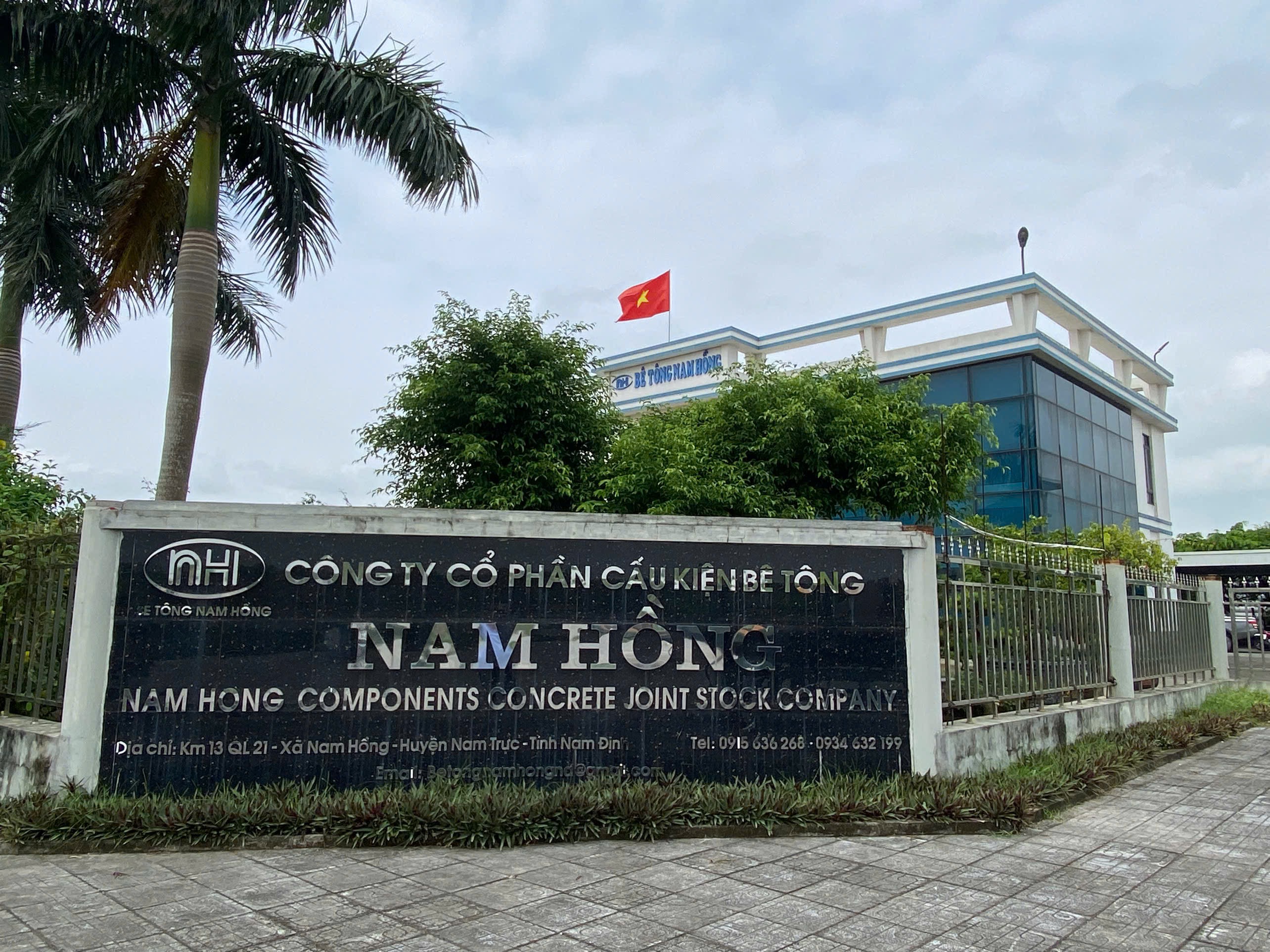 Trụ sở Công ty Cổ phần Cấu kiện Bê tông Nam Hồng tại Nam Định
